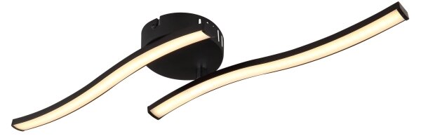 Globo 67178S - LED Přisazený lustr TYLER LED/12W/230V černá