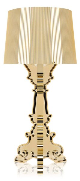Kartell Bourgie LED stolní lampa E14, zlatá, stmívatelný, Mosaz / zlato, Obývací pokoj / jídelna, Plast, Design