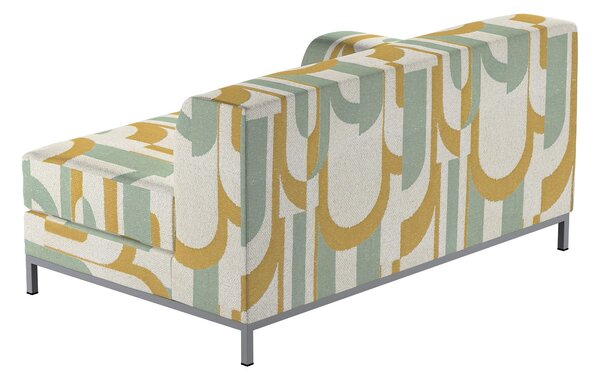 Potah na pohovku IKEA , levé provedení Kramfors 2-místná barva zelená látka pletený vzor, vzorované