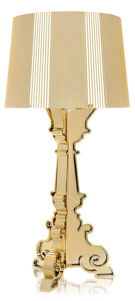 Kartell Bourgie LED stolní lampa E14, zlatá, stmívatelný, Mosaz / zlato, Obývací pokoj / jídelna, Plast, Design
