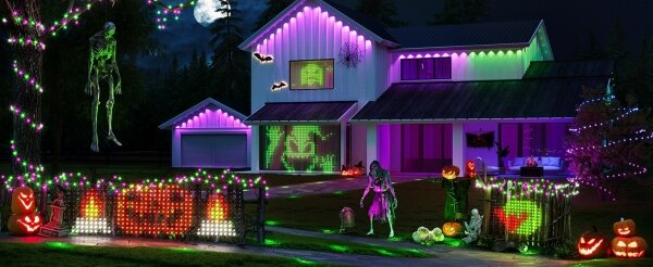 Govee - LED RGBIC Venkovní světelná síť 143x85cm Wi-Fi Matter IP65