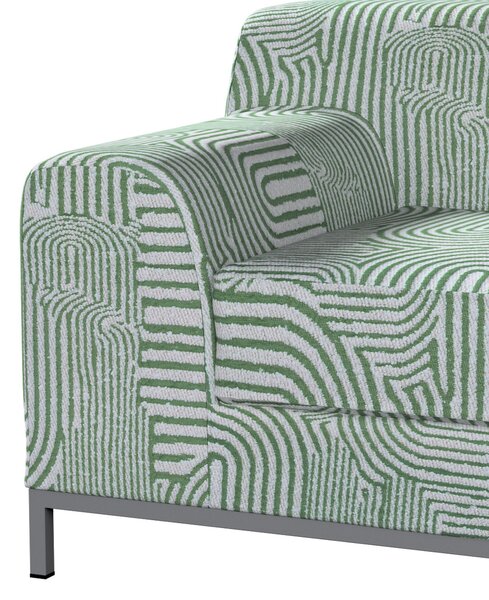 Potah na pohovku IKEA , levé provedení Kramfors 2-místná barva zelená látka pletený vzor, vzorované