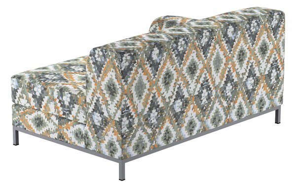 Potah na pohovku IKEA , levé provedení Kramfors 2-místná barva modrá látka pletený vzor, vzorované