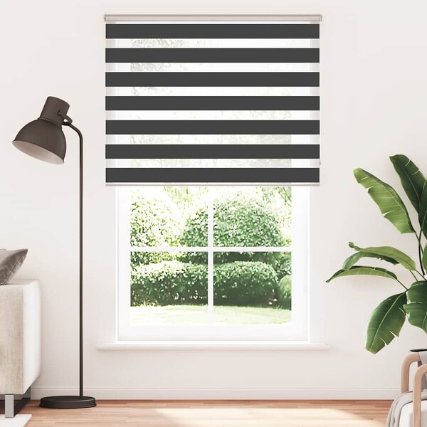 Zebra roleta černá 150x230 cm šířka látky 145,9 cm polyester