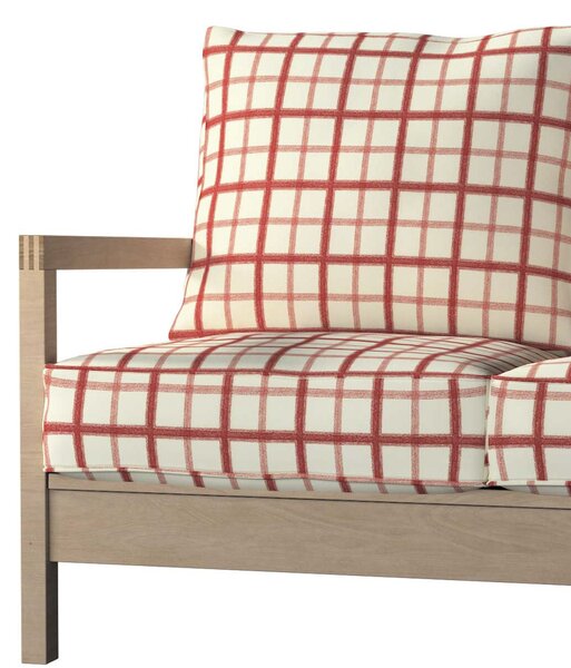 Potah na pohovku IKEA Lillberg 3-místná nerozkládací barva červená látka vzorované