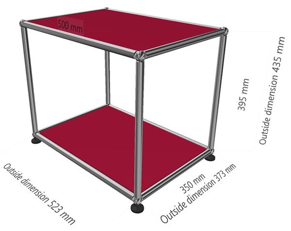 USM Haller designové odkládací stolky T228
