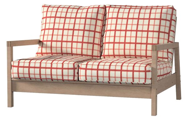 Potah na pohovku IKEA Lillberg 2-místná nerozkládací barva červená látka vzorované