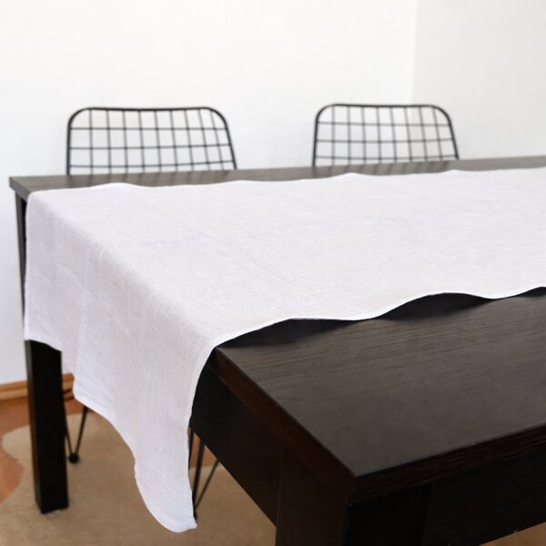 Tom Linen stolní běžec Bílý Velikost: 40x140cm