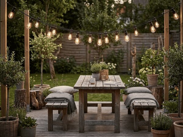 LED světelná zahradní girlanda LUCENT, 20 m