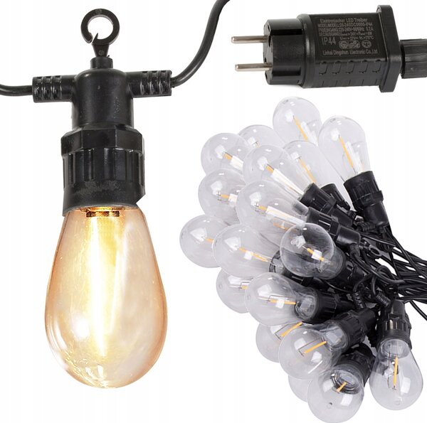 LED světelná zahradní girlanda LUCENT, 20 m