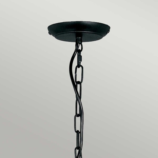 Elstead ART5-BLACK - Lustr na řetězu ARTISAN 5xE14/60W/230V