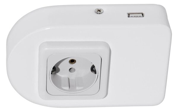 Eglo 94663 - Podlinková zásuvka SCHUKO vč. USB TAXANO