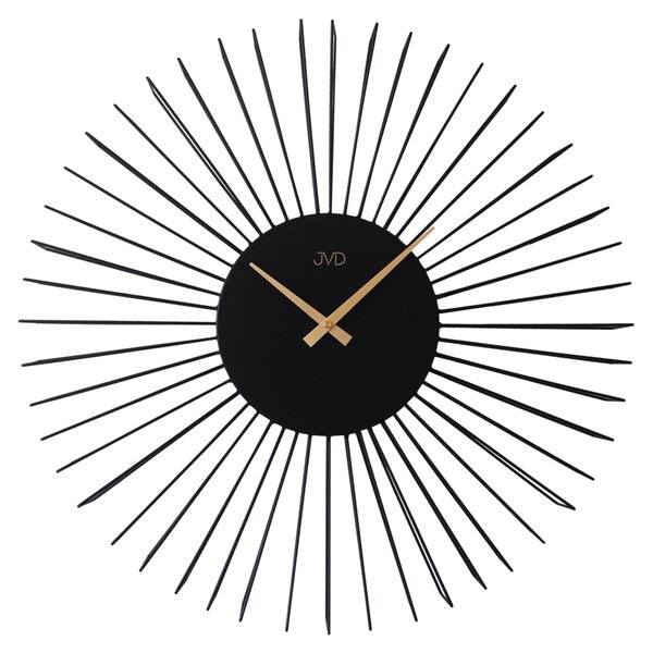 JVD Černé designové exkluzivní nástěnné hodiny JVD HJ104 (POŠTOVNÉ ZDARMA!! - průměr 57cm)