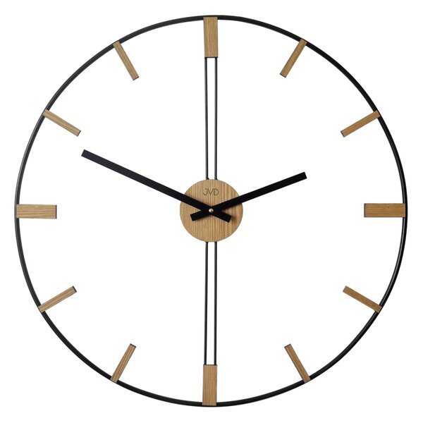 JVD Černo hnědé designové exkluzivní nástěnné hodiny JVD HJ105 POSLEDNÍ KS STAŇKOV (POŠTOVNÉ ZDARMA!! - průměr 57cm)