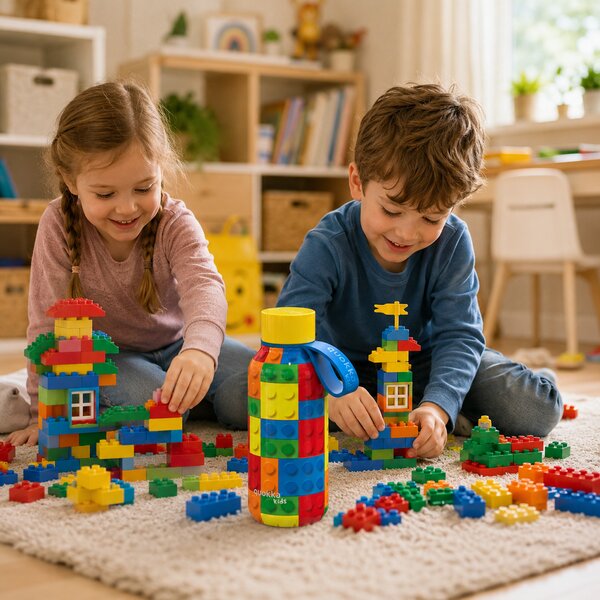 Dětská termoláhev Solid, 330ml, Quokka, color bricks