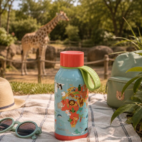 Dětská termoláhev Solid, 330ml, Quokka, mapy