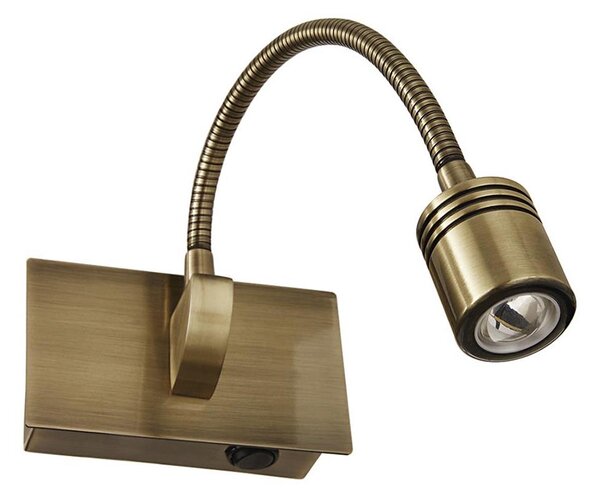 Ideal Lux - LED Flexibilní nástěnná lampa DYNAMO LED/3,5W/230V CRI 90 bronzová