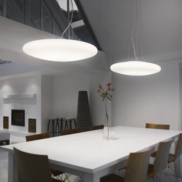 Ideal Lux - Lustr na lanku SMARTIES 3xE27/42W/230V pr. 42,5 cm bílá