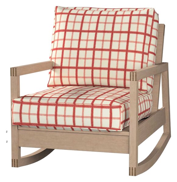 Potah na křeslo IKEA Lillberg barva červená látka vzorované