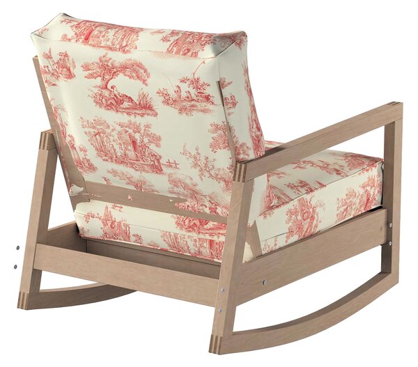 Potah na křeslo IKEA Lillberg barva červená látka vzorované