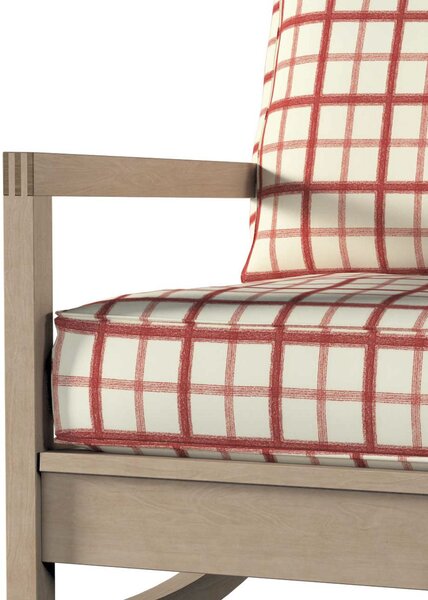Potah na křeslo IKEA Lillberg barva červená látka vzorované