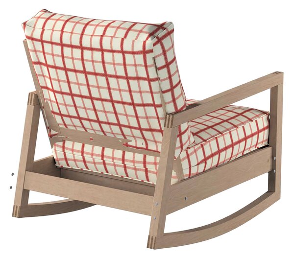 Potah na křeslo IKEA Lillberg barva červená látka vzorované