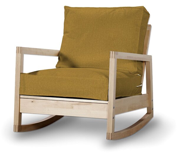Potah na křeslo IKEA Lillberg barva žlutá látka pletený vzor