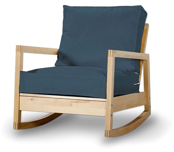 Potah na křeslo IKEA Lillberg barva modrá látka pletený vzor