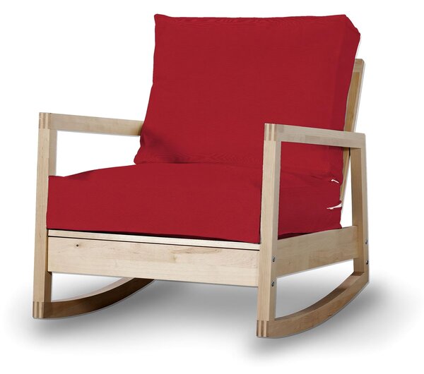 Potah na křeslo IKEA Lillberg barva červená látka pletený vzor