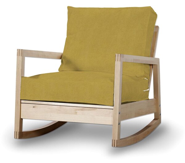 Potah na křeslo IKEA Lillberg barva žlutá látka pletený vzor