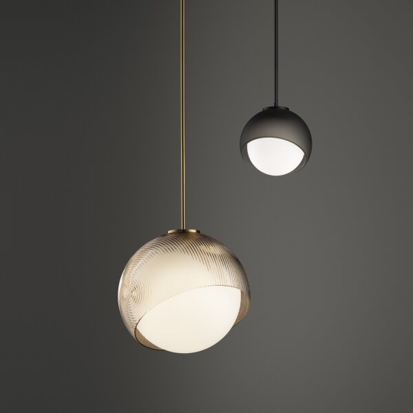 Ideal Lux - LED Lustr na lanku BLOOM 1xG9/3W/230V pr.11,5cm zlatá/kouřová béžová
