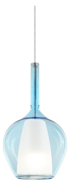Ideal Lux - Lustr na lanku KALIQUE 1xE27/42W/230V pr. 18 cm kouřová modrá