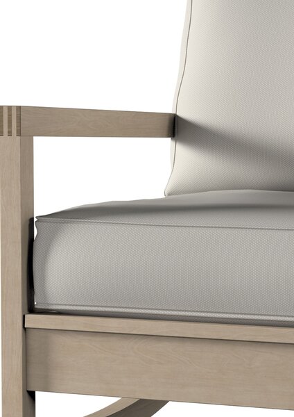 Potah na křeslo IKEA Lillberg barva šedá látka pletený vzor