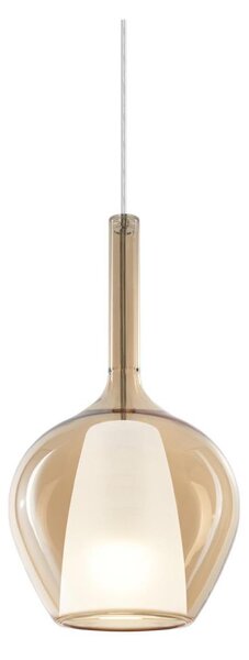 Ideal Lux - Lustr na lanku KALIQUE 1xE27/42W/230V pr. 18 cm kouřová béžová