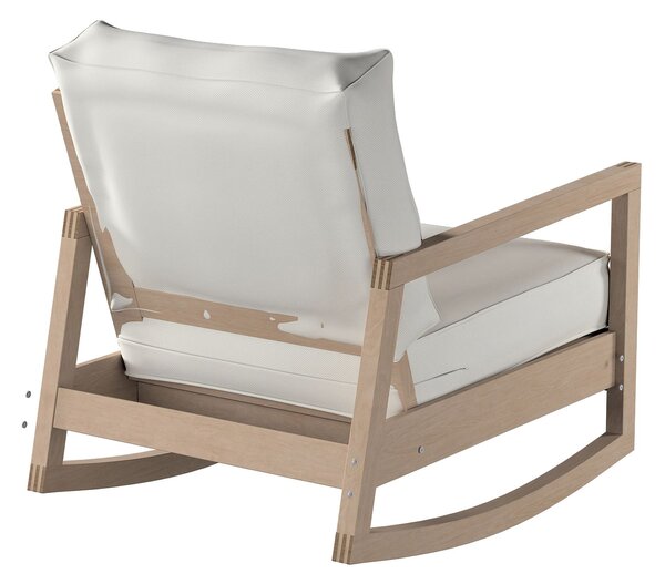 Potah na křeslo IKEA Lillberg barva šedá látka pletený vzor