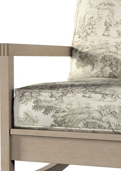 Potah na křeslo IKEA Lillberg barva hnědá látka vzorované