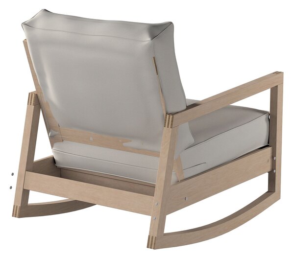 Potah na křeslo IKEA Lillberg barva šedá látka pletený vzor
