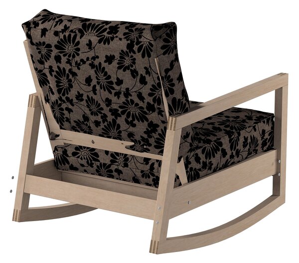 Potah na křeslo IKEA Lillberg barva hnědá látka pletený vzor, vzorované
