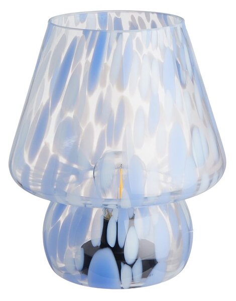 MISS MARBLE LED Lampa 20,5 cm - sv. modrá/bílá