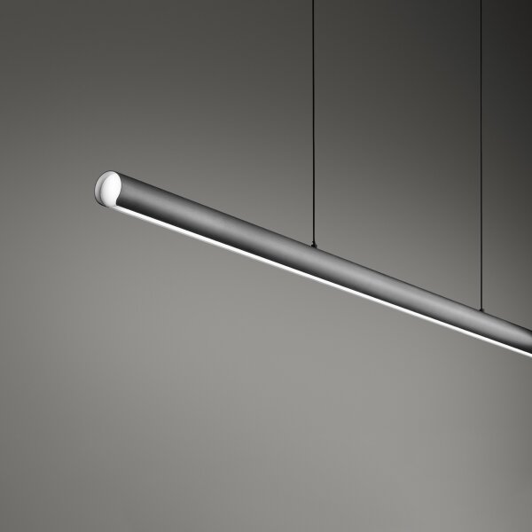 Ideal Lux - LED Stm lustr na lanku DORICA LED/35W/230V CRI 90 140 cm šedá