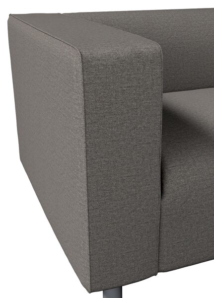 Potah na pohovku IKEA Klippan 2-místná barva šedá látka pletený vzor