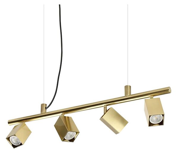 Ideal Lux - LED Lustr na lanku DYNAMITE 4xGU10/7W/230V CRI 90 mosaz