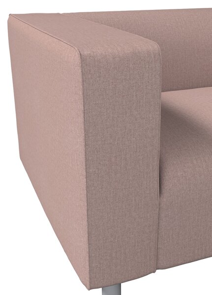 Potah na pohovku IKEA Klippan 2-místná barva růžová látka pletený vzor