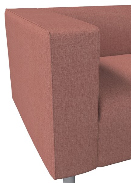 Potah na pohovku IKEA Klippan 2-místná barva hnědá látka pletený vzor