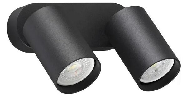 Ideal Lux - LED Nástěnné bodové svítidlo DYNAMITE 2xGU10/7W/230V CRI 90 černá