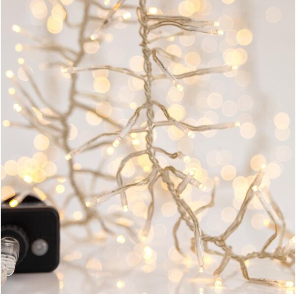 LED Venkovní řetěz CLUSTER 588xLED/8 funkcí 8,5 m IP44 teplá bílá