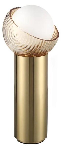 Ideal Lux - LED Stolní lampa BLOOM 1xG9/3W/230V zlatá/kouřová béžová