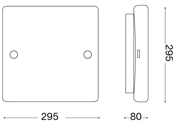 Ideal Lux - Stropní svítidlo CELINE 2xE27/60W/230V 29,5x29,5 bílá