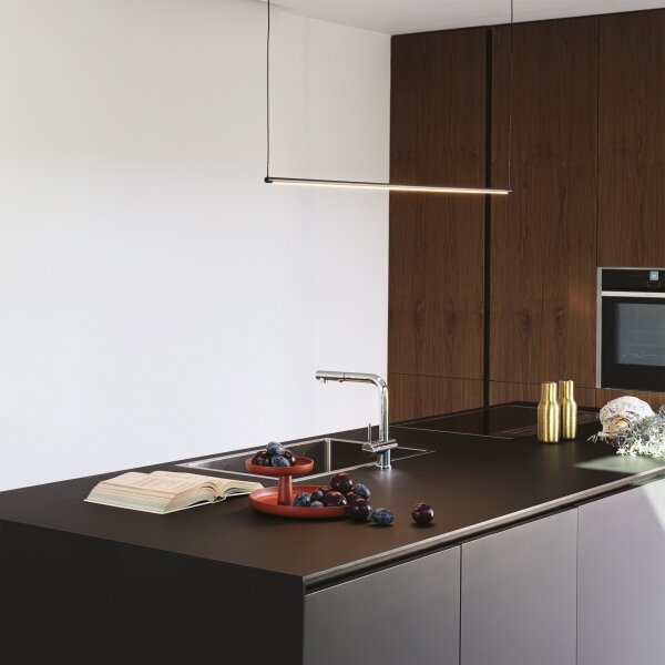 Ideal Lux - LED Lustr na lanku ESSENCE LED/19W/230V 3000K CRI 90 černá