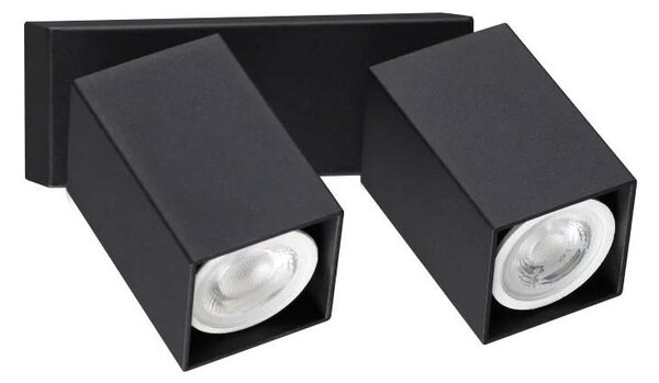 Ideal Lux - LED Nástěnné bodové svítidlo DYNAMITE 2xGU10/7W/230V CRI 90 černá